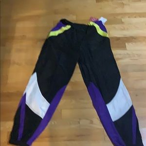 Windbreaker color block pants